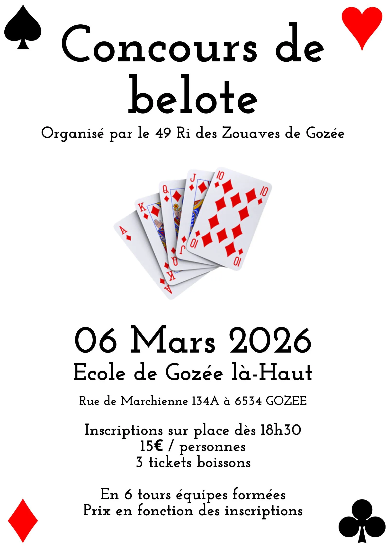 Concours de belote